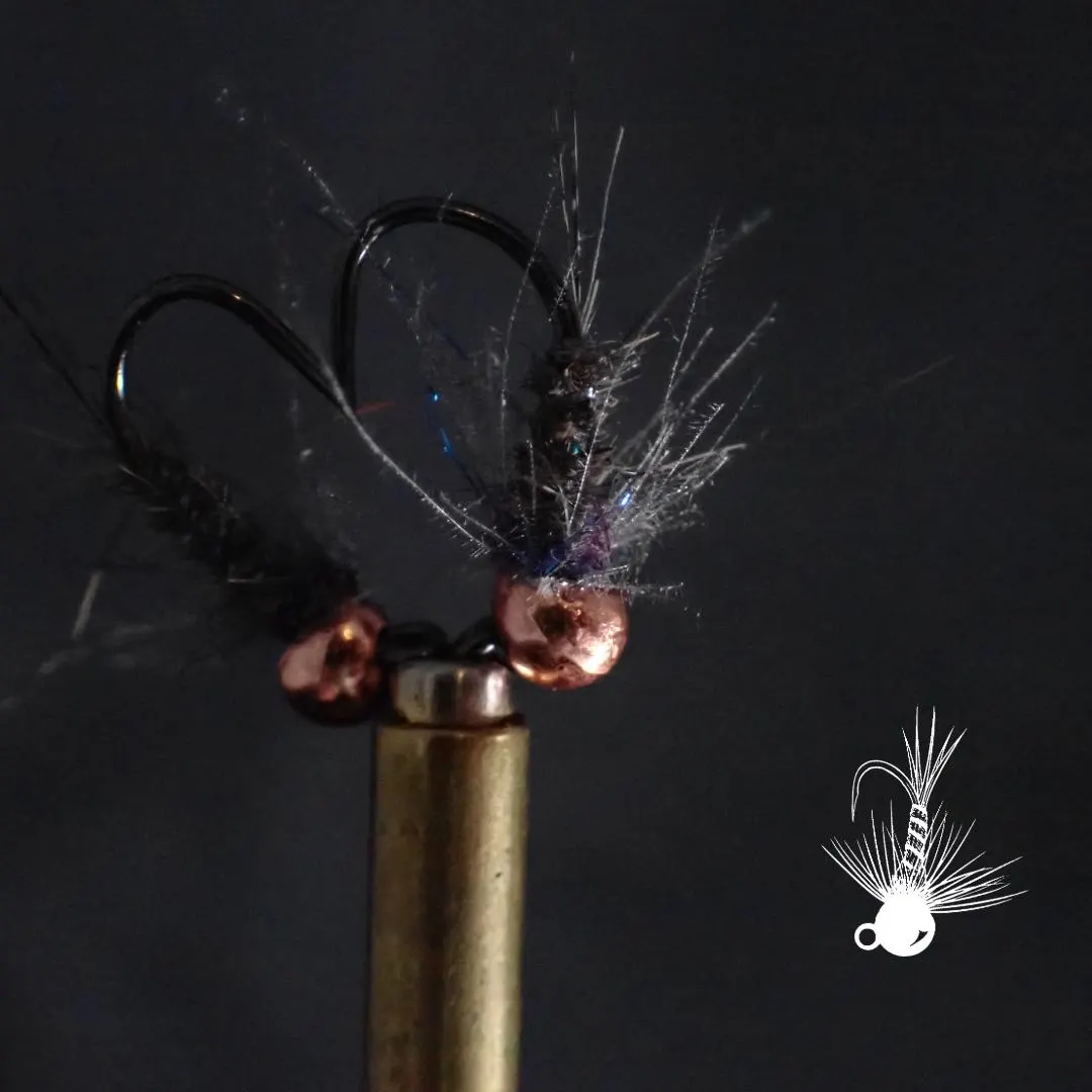 Tungsten Blue Grey and Copper Nymph by Wasatch Flies